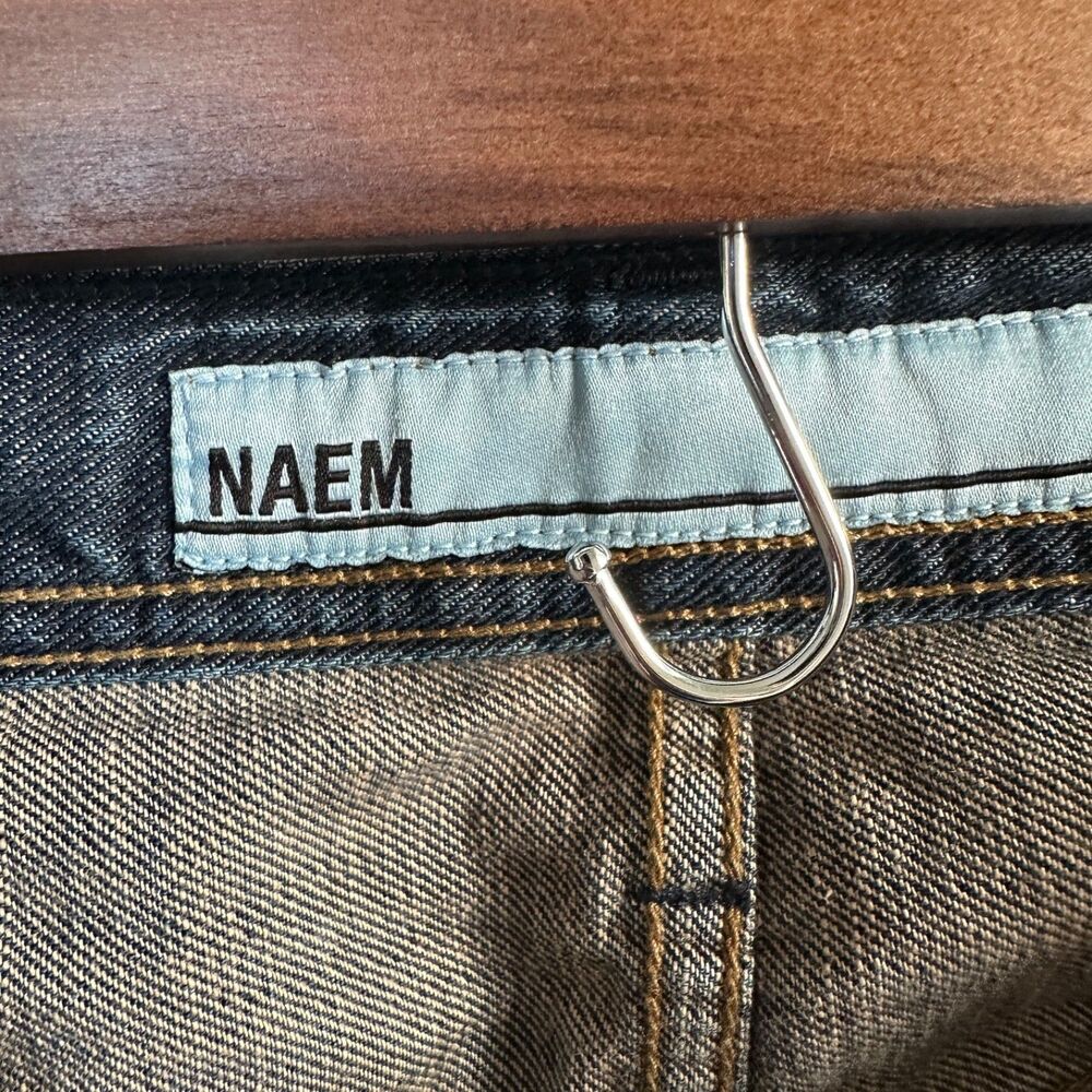 Naem Denim Co Brad Regular Straight Jeans 38x29 Dark Wash Casual Men's - Picture 3 of 12